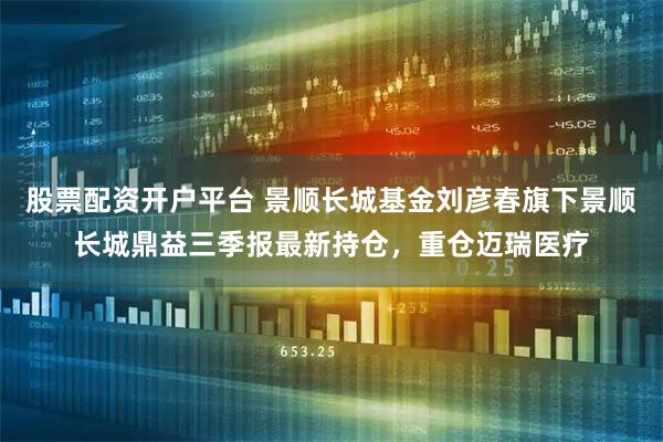 股票配资开户平台 景顺长城基金刘彦春旗下景顺长城鼎益三季报最新持仓，重仓迈瑞医疗